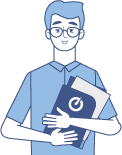 Vector figure of a BlueSpice User