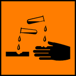 Danger sign GHS Symbol C